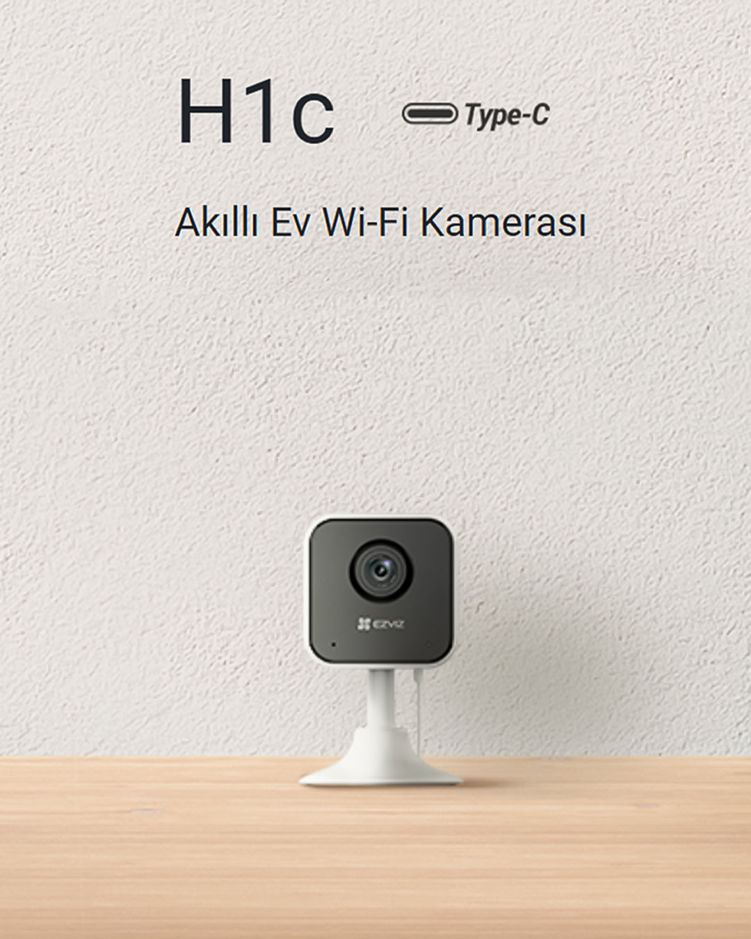 Wi-Fi Akıllı Ev Kamerası | Güvenlik Kamerası | Hareket Algılama Gece Görüşlü | EZVIZ H1C