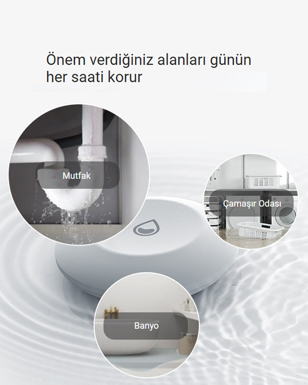Kablosuz Su Kaçak Dedektörü | Water Leak Detector | Akıllı Su Kaçak Alarmı | Leakage Alarm System | EZVIZ T10C