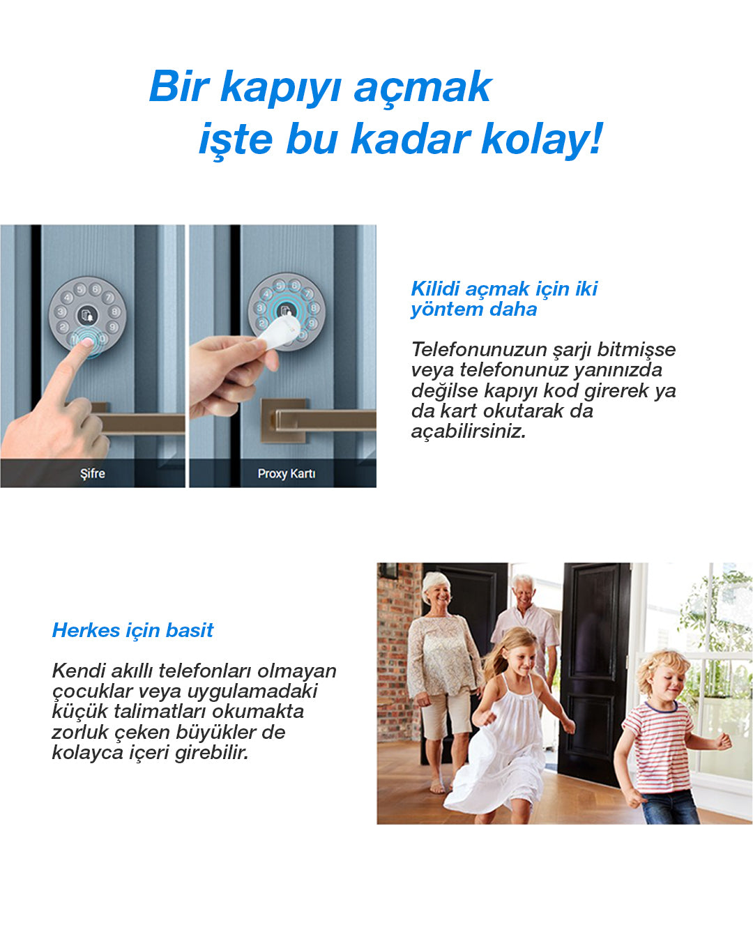 Akıllı Dijital Kapı Kilidi | Çok İşlevli Tuş Takımı | Tuş Takımı ile Anahtarsız Giriş | Smart Lock – Şifreli ve Güvenli | EZVIZ DL01CP-BT