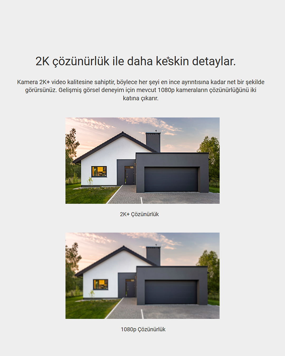 Akıllı Dış Mekan Güvenlik Kamerası | Gece Görüşlü Suya Dayanıklı Wi-Fi Kamera | EZVIZ eLife 2K+