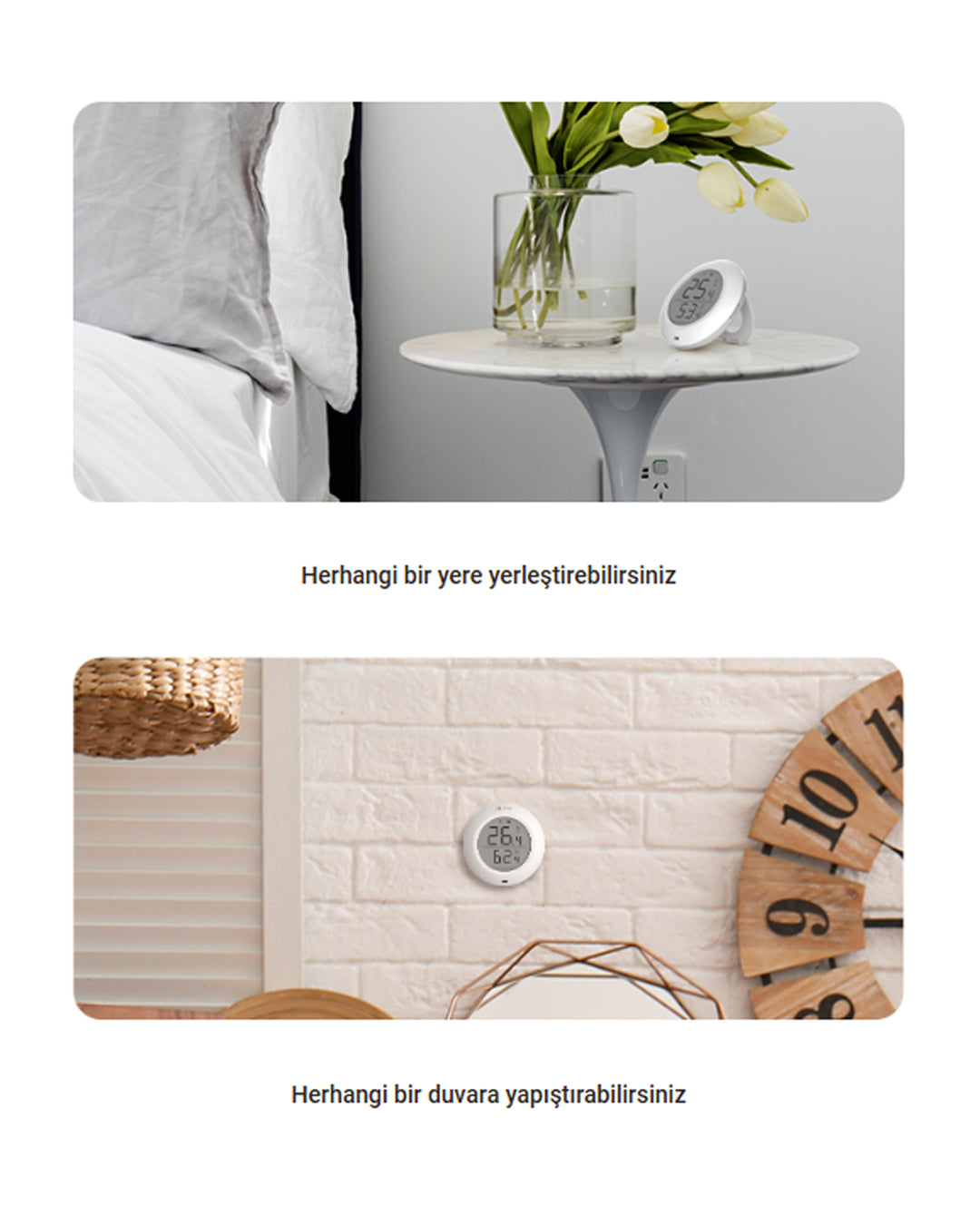Sıcaklık ve Nem Sensörü | Zigbee ile Hassas Ortam Takibi | Dijital Termometre | EZVIZ T51C