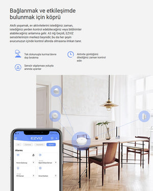 Ev Ağ Geçidi | Akıllı Ev Merkezi Kontrol Cihazı | Smart Home Gateway | EZVIZ A3 | Tüm akıllı ev cihazlarınızı tek merkezden yönetin! Smart Home Gateway ile güvenlik, enerji ve konforu bir arada kontrol edin.