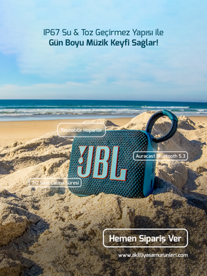 JBL Go 4 Taşınabilir Hoparlör, IP67 Su-Toz Geçirmez, ‎7+2 Saat Çalma Süresi, 850 mAh Batarya Kapasitesi, Çok Noktalı Bağlantı, Mavi | Bluetooth Portable Speaker | JBL GO 4 taşınabilir hoparlör ile müzik her yerde! Bluetooth 5.3, IP67 koruma sınıfı ve 7+2 saat pil ömrüyle açık hava ve günlük kullanım için ideal!