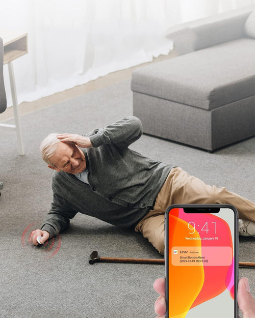 Acil Durum Butonu & Uzaktan Kontrol Cihazı | Smart Emergency Button | EZVIZ T3C | Tek tuşla ışıkları açın, alarm verin veya sensör sistemlerinizi etkinleştirin! Akıllı uzaktan kontrol sistemi ile evinizi daha akıllı ve erişilebilir hale getirin.